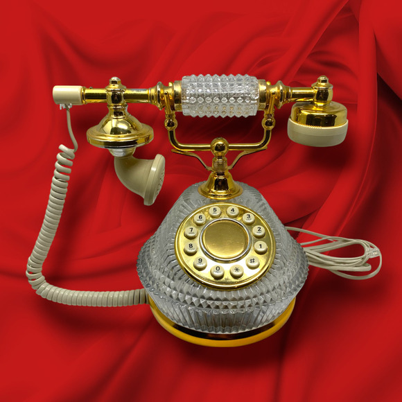Shannon Other - Vintage Shannon Crystal Hollywood Regency Victorian Phone Land Line Telephone